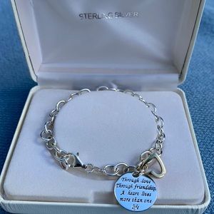 Kohls Sterling Silver charm bracelet new in box